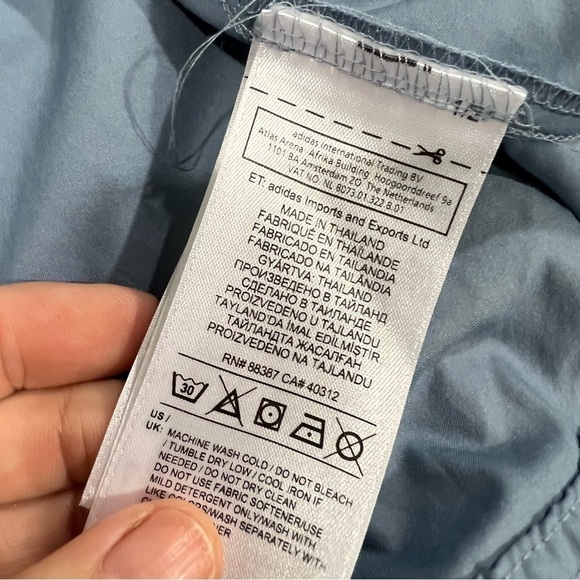 Adidas Running climalite Long Sleeve Zip Jacket Gray Blue Size Large - Picture 8 of 12